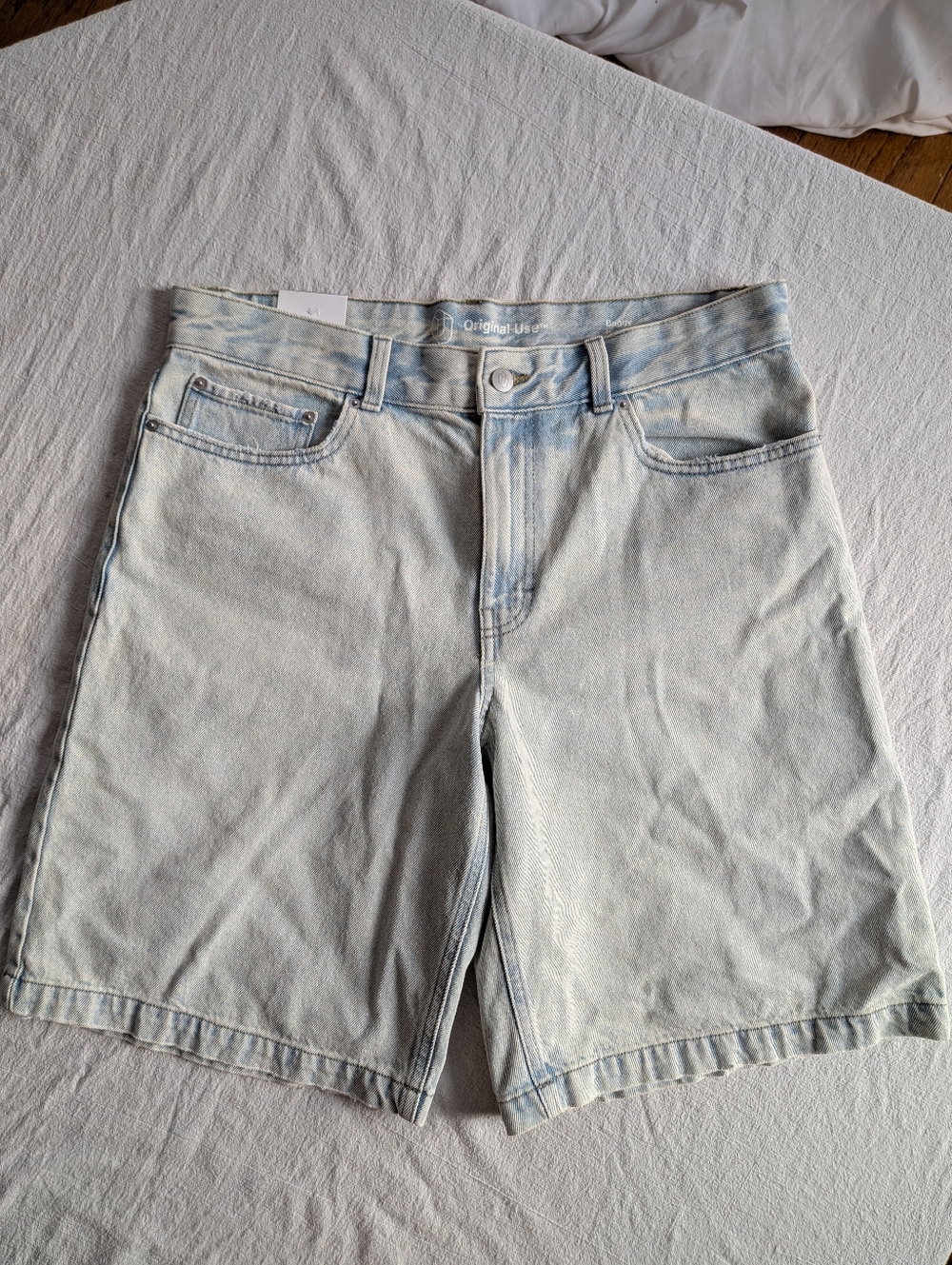 Original Use Pale Blue Denim Shorts